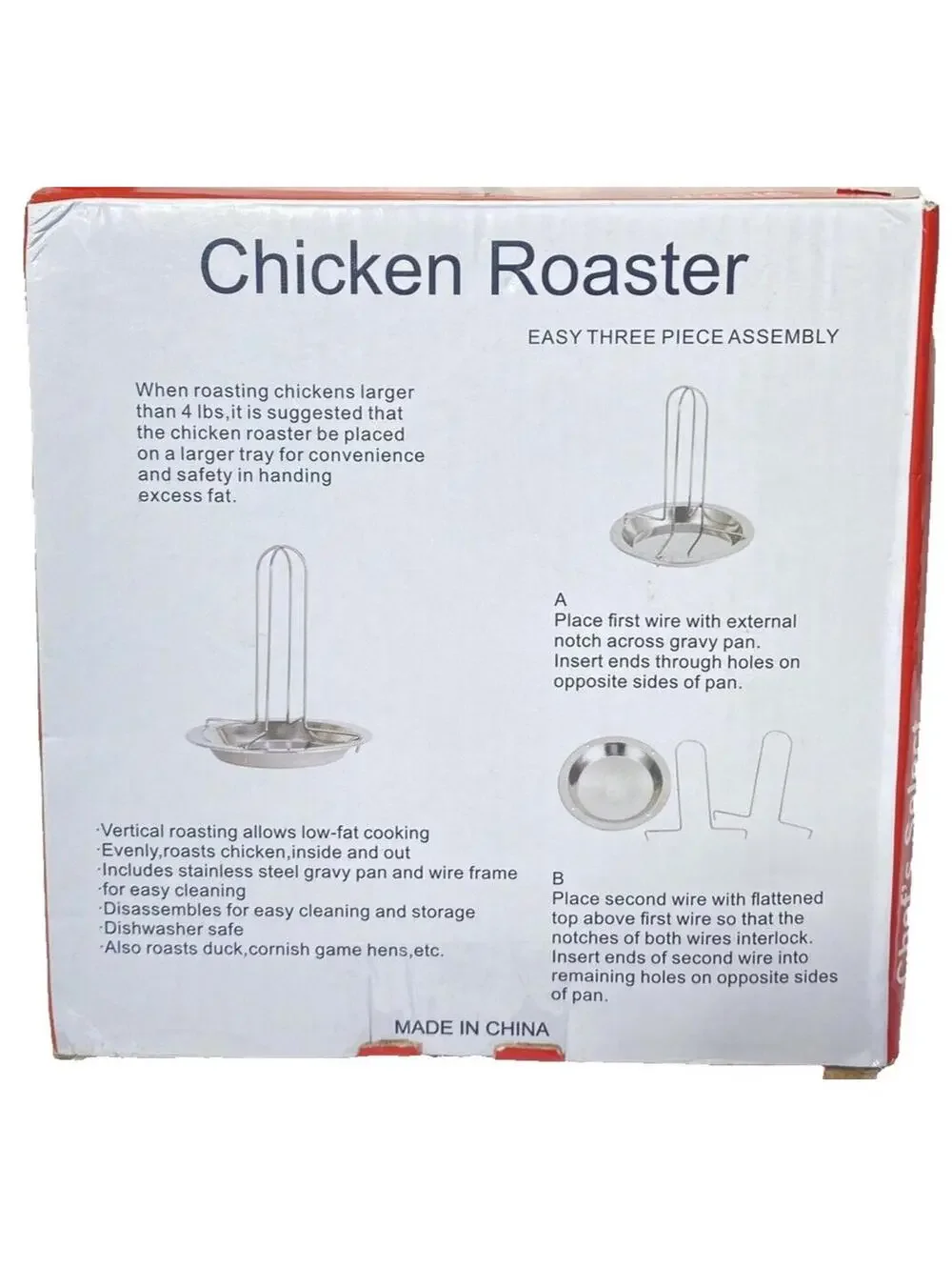 Chicken Roaster Stainless Steel Chicken Rotisserie Brand New Open Box